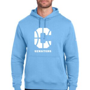 Senator Basketball Nike Club Fleece Sleeve Swoosh Pullover Hoodie