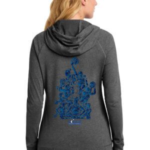 New Era® Girls Basketball Women's Sueded Cotton Blend Full-Zip Hoodie