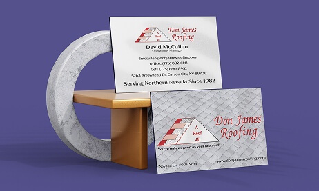James Roofing Business Card