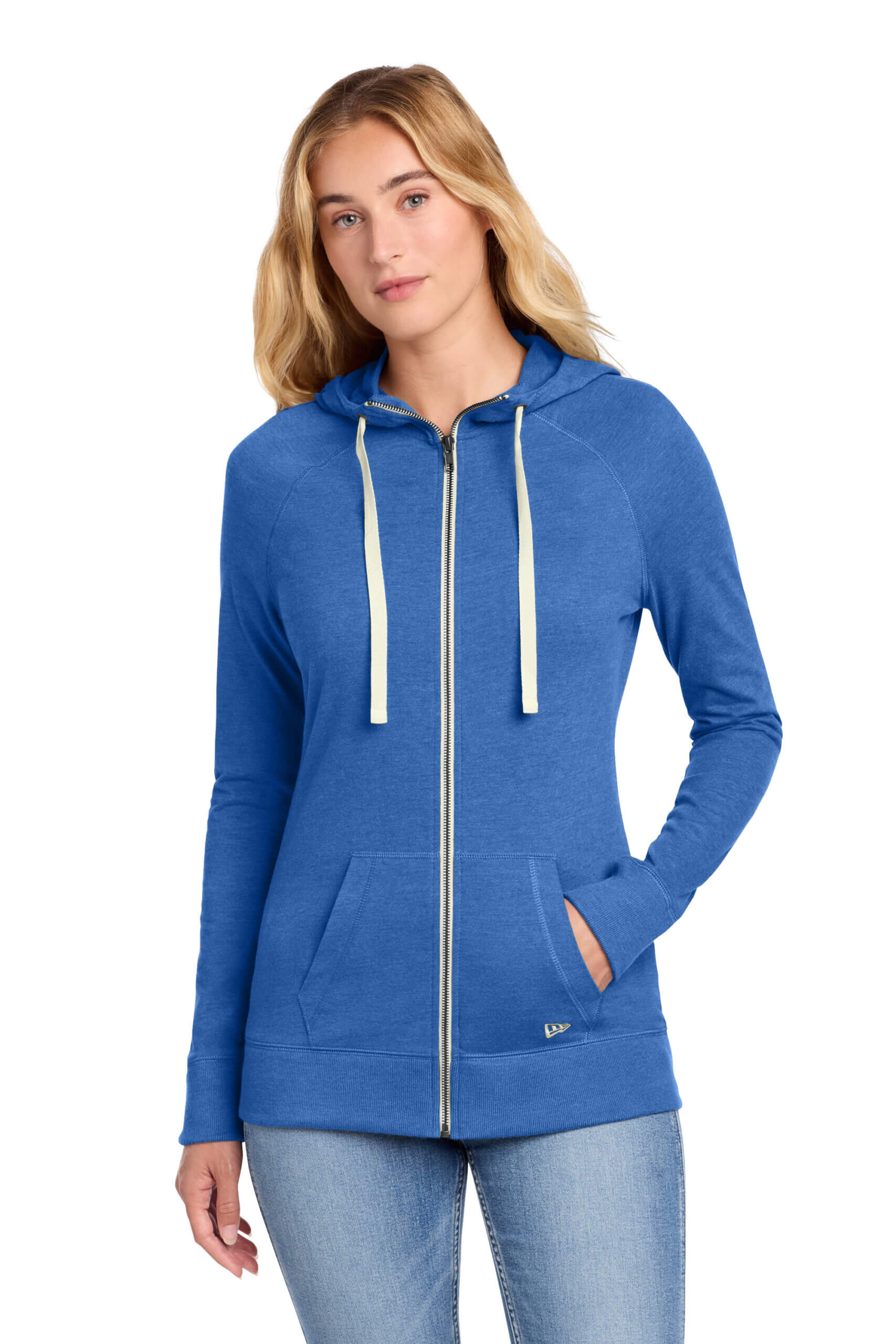 New Era® Girls Basketball Women's Sueded Cotton Blend Full-Zip Hoodie - Image 4